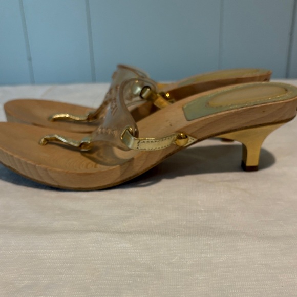 Casadei Transparent and Gold Mules - Picture 3 of 6